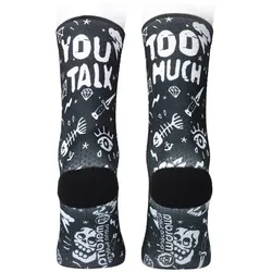 MALDITA BUENA SUERTE Socken You talk too much | schwarz