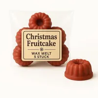 Duftmelt Christmas Fruitcake - Weihnachtlicher Früchtekuchen | 5er Set Duftkerzen Duftwachs für Aroma- & Duftlampe