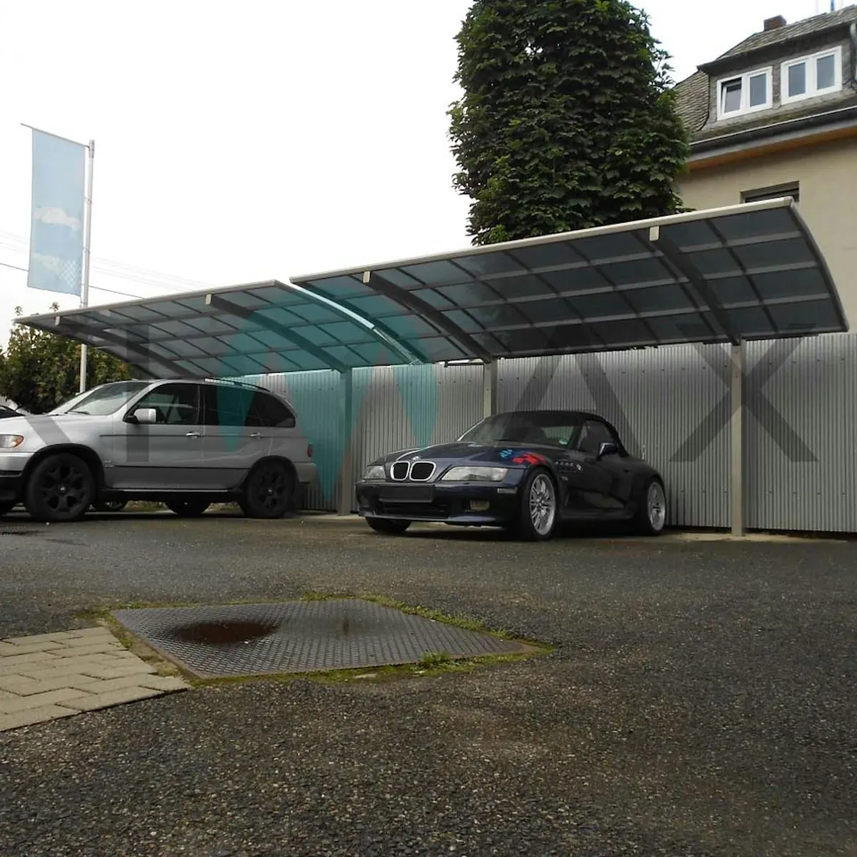 Ximax Carport Portoforte Typ 60 Tandem 982 x 301 cm Schwarz