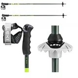 Leki Alpino Detect S Stöcke - Olivgreen / Darkolive / Neonyellow - 115 cm