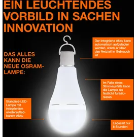 Osram LED-Lampe 4099854190087 8W E27 warmweiß