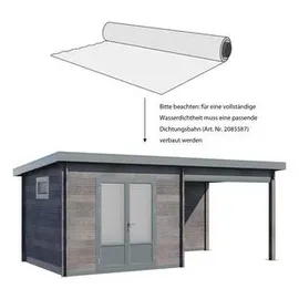 Wolff Finnhaus WPC Trend D+ inkl. Lounge 6 x 3,32 x 2,51 m grau