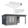 Wolff Finnhaus WPC Trend D+ inkl. Lounge 6 x 3,32 x 2,51 m grau