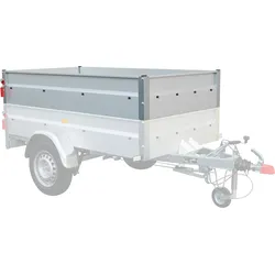 Bordwandaufsatz STEMA, silber, H:36cm, Stahlblech, Bordwandaufsätze