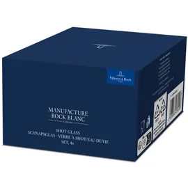 Villeroy & Boch Manufacture Rock Blanc Schnapsglas 0,08 l 4 St.