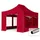 TOOLPORT Faltpavillon 3 x 4,5 m inkl. 4 Seitenteile Rot