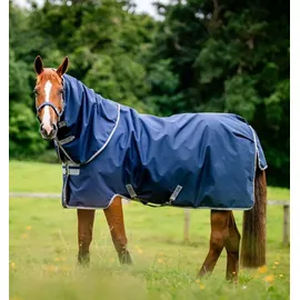 Horseware Amigo Ripstop 900D Plus Turnout 100g Weide Decke mit Halsteil navy/titanium grey , Horseware Deckengröße:125 cm / 5 ́9 - Blau
