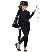 Dress Up America Schwarze Katze Kostüm Set für Mädchen - Katzen verkleiden sich für Kinder - beinhaltet ein Kap, eine Maske und mehr