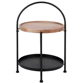 Leitmotiv Beistelltisch Ø 39 x 55 cm Schwarz