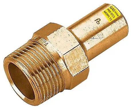 Einsteckstück aus Rotguss 18 mm - 3/4'' AG - DVGW-zertifiziert