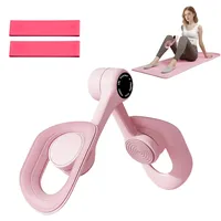 Flintronic Oberschenkeltrainer, 360° Drehbarer Beckenbodentrainer, Oberschenkeltrainer Set mit Widerstandsgummi, Trainingsgerät für Zuhause Gym Yoga