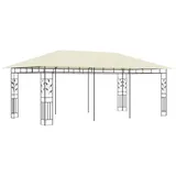 vidaXL Pavillon mit Moskitonetz 6 x 3 m creme