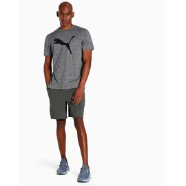 Puma TRAIN FAV HEATHER CAT TEE Medium Gray Heather-Black - XL