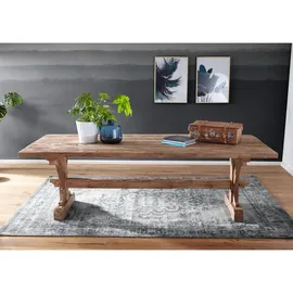 Massivmoebel24 BASSANO 270 x 78 x 100 cm Teak natur