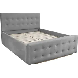 Home Affaire »Vaine« in 5 Breiten, auch in Länge 220 cm, incl. Roll-Lattenrost silberfarben