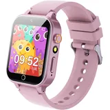 Ruopoem Smartwatch Kinder, Kinder Smartwatch mit 26 Spiele Kamera Musik Video Schrittzähler Hörbuch Wecker HD Touchscreen, Smart Watch Kinderuhr Geschenke für Mädchen Junge Student 4-12