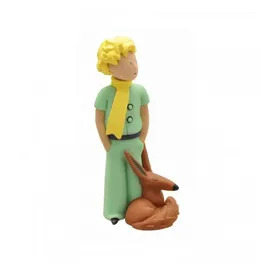 Plastoy Der kleine Prinz Figur Kleine Prinz mit Fuchs 7 cm - Gelb/Schwarz/Weiß