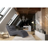 99rooms Relaxliege Hollywood, Relaxliege, Liegesessel, Kissen grau