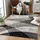 Sanat Teppich Vintage - Modern Teppiche für Wohnzimmer, Kurzflor Teppich in Grau - Mehrfarbig, Öko-Tex 100 Zertifiziert, Größe: 140 x 200 cm