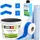 LEVEL PLUS Dichtstoff Dichtset für Duschabdichtung Dichtband Flüssigfolie 7 kg