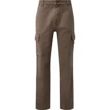QS Gewaschene Cargohose | braun - 33/34