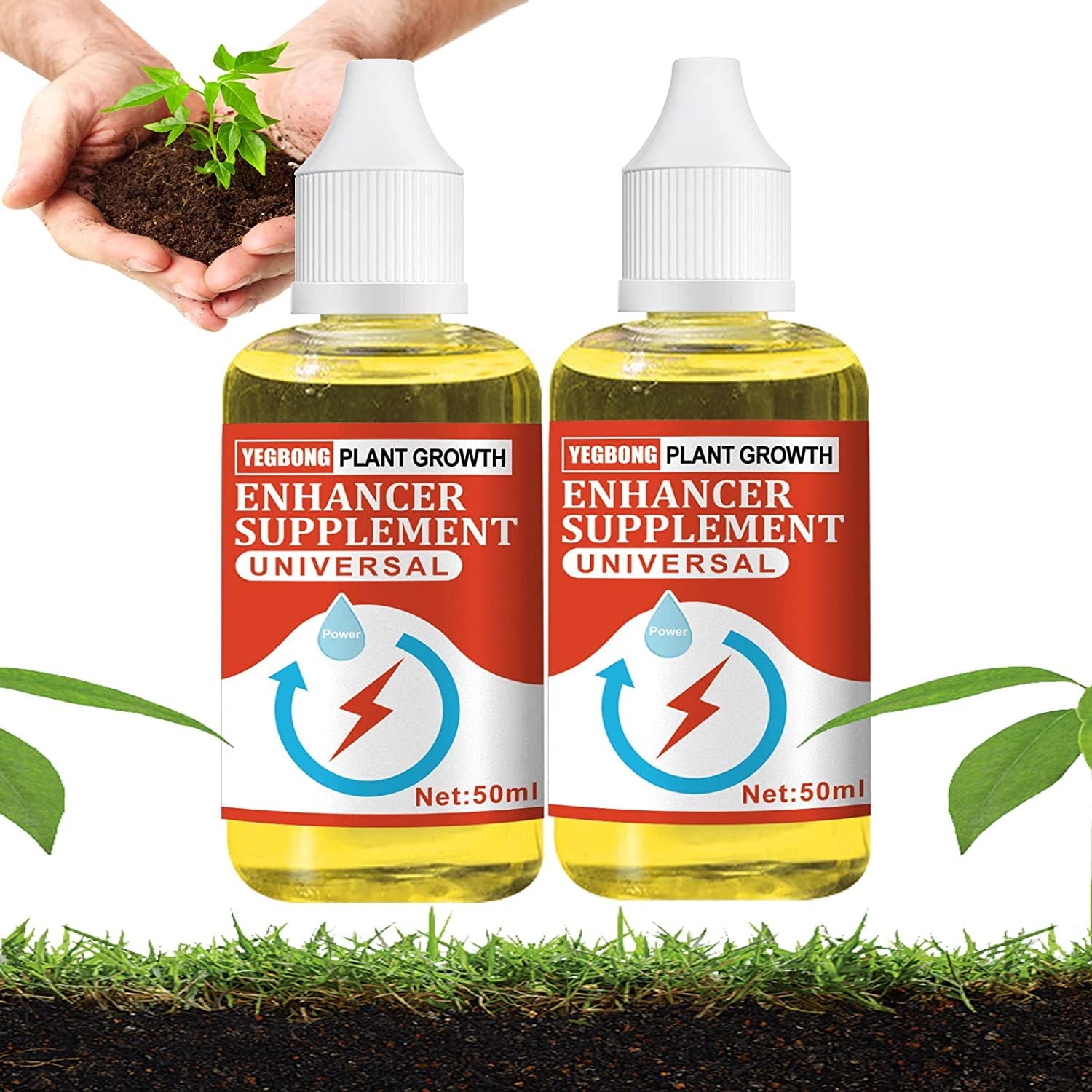 Plant Growth Enhancer Supplement 50ml Take Root Rooting Hormone for Cuttings, Plants Root Growth, Transplant and Rescue The Disease Seedlings, Concentrated Magic Solution Promotes Rooting (2PCS)
