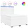vidaXL Boxspringbett 140 x 200 cm Weiß