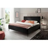 Meise Möbel meise.möbel Stauraumbett »La Maison«, inkl. Lattenrost und Bettkasten, schwarz