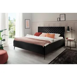 Meise Möbel meise.möbel Stauraumbett »La Maison«, inkl. Lattenrost und Bettkasten schwarz