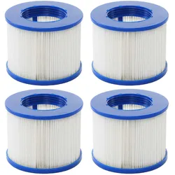 Wasserfilter für Whirlpool MCW-E32, Ersatzfilter Filterkartusche Filterpatrone Lamellenfilter, Zubehör ~ 4 Stück