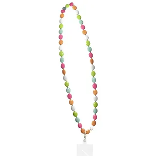 BakerMiche Handy Lanyard zum Umhängen Handykette bunter Perlen Patch Handy Gurt universeller Anti Verlust Ketten Taschengurt für Frauen und Mädchen