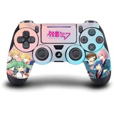 Head Case Designs Offizielle Hatsune Miku Mittelschule Grafiken Vinyl Haut Gaming Aufkleber Abziehbild Abdeckung kompatibel mit Sony Playstation 4 PS4 DualShock 4 Controller