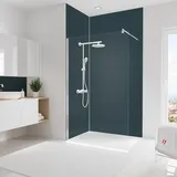 Schulte Duschrückwand Set Eck asymmetrisch DecoDesign 90 x 120 x 255 cm anthrazit