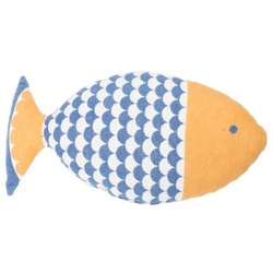 Fussenegger Kissen FISCH gefüllt blau ca. 25/55cm