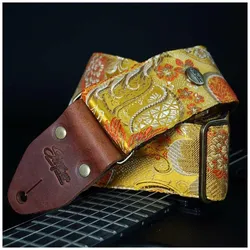 Steyner Straps Vintage Gitarrengurt gelb - Tropical Mango - Gitarrengurt