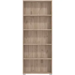 Aktenregal INOSIGN "Tomar 5", grau (grau eiche), B:70cm H:176,5cm T:24,5cm, Regale, Bücherregal mit viel Stauraum, Maße (B/T/H): 70/24,5/176,5 cm