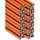 SCHMIDT systemprofile 10 Stück 2000mm Aluminium Profil 40x40mm Nut 8 Strebenprofil Orange 4040 Aluprofil Konstruktionsprofil 2m