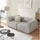 [en.casa] Modular Sofa 2-Sitzer Hurvas Bouclé Grau [en.casa]