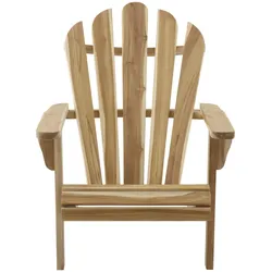 Möbilia Gartensessel Adirondack-Stuhl Teak natur - Natur