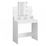 Vicco Schminktisch Ania Weiß 80 cm mit LED Beleuchtung