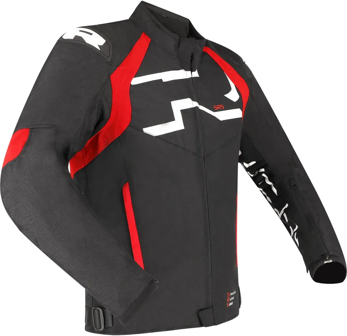 Richa Stradale Tex WP waterdichte motorfiets textieljas, zwart-wit-rood, 3XL Voorman