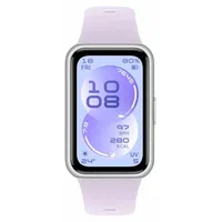 Huawei Band 11 Silber 28,2 mm Polymergehäuse Fluorelastomerarmband Violett
