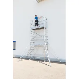 Günzburger MUNK Klappgerüst 1,35 x 1,80 m mit Ausleger, Plattformhöhe 7,80 m
