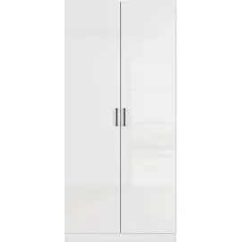 Rauch MINOSA Mehrzweckschrank 91 x 41 x 197 cm Alpinweiß/Hochglanz Weiß
