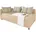 Polsterliege 120 x 200 cm Beige