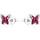 Prinzessin Lillifee Ohrstecker Lillifee Schmetterling Silber 2034006 pink