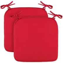 BestLivings Stuhlkissen 38 x 38 x 2 cm rot 2 St.