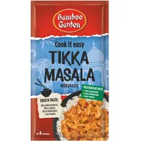 Bamboo Garden - Tikka Masala Würzpaste | Zum Würzen von Tikka Masala Marinade | Für 4 Portionen | Vegetarisch, natürliche Zutaten | 45 g im Beutel