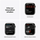 Apple Watch Series 7 GPS + Cellular 45 mm Edelstahlgehäuse graphit, Sportarmband mitternacht