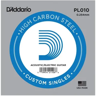 Daddario Saiten, PL010 Plain Einzelsaite - Einzelsaite für Gitarren